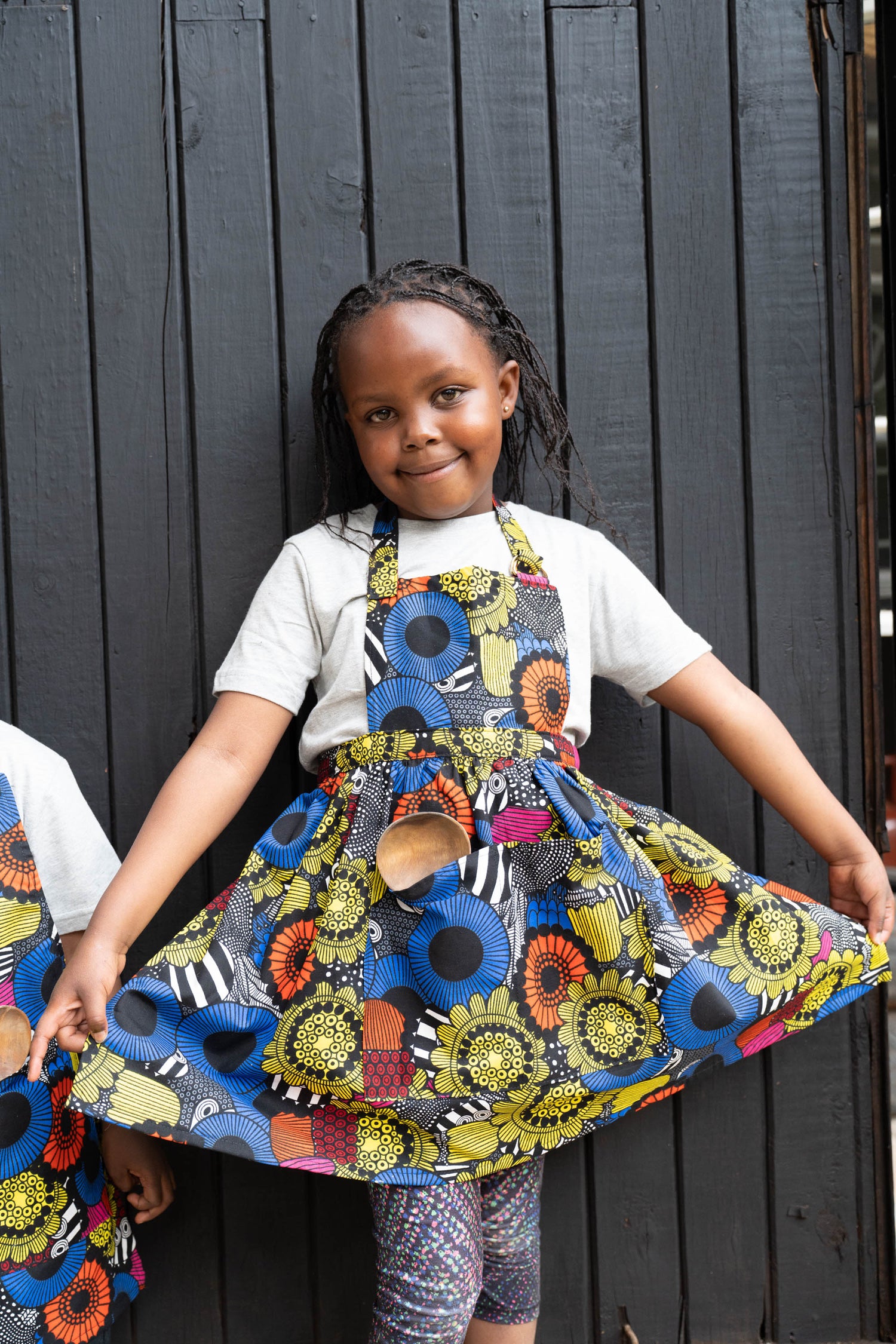 Kids Kaleidoscope Skirt Apron