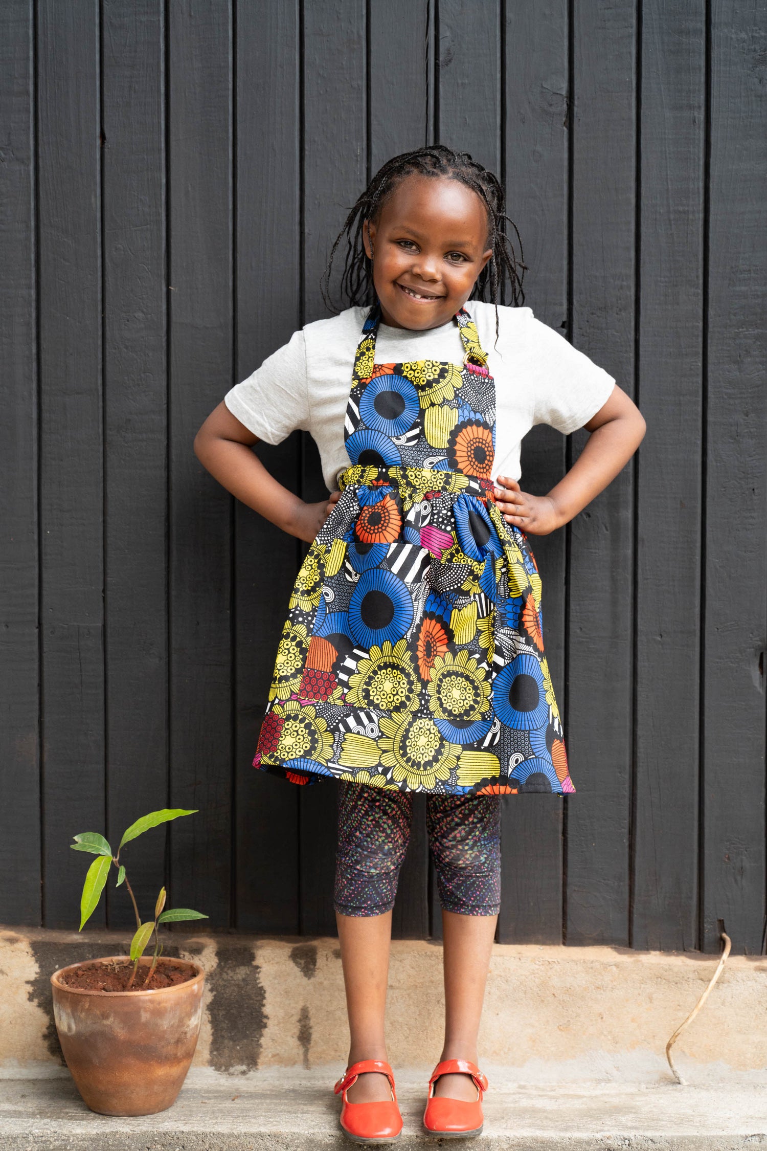 Kids Kaleidoscope Skirt Apron